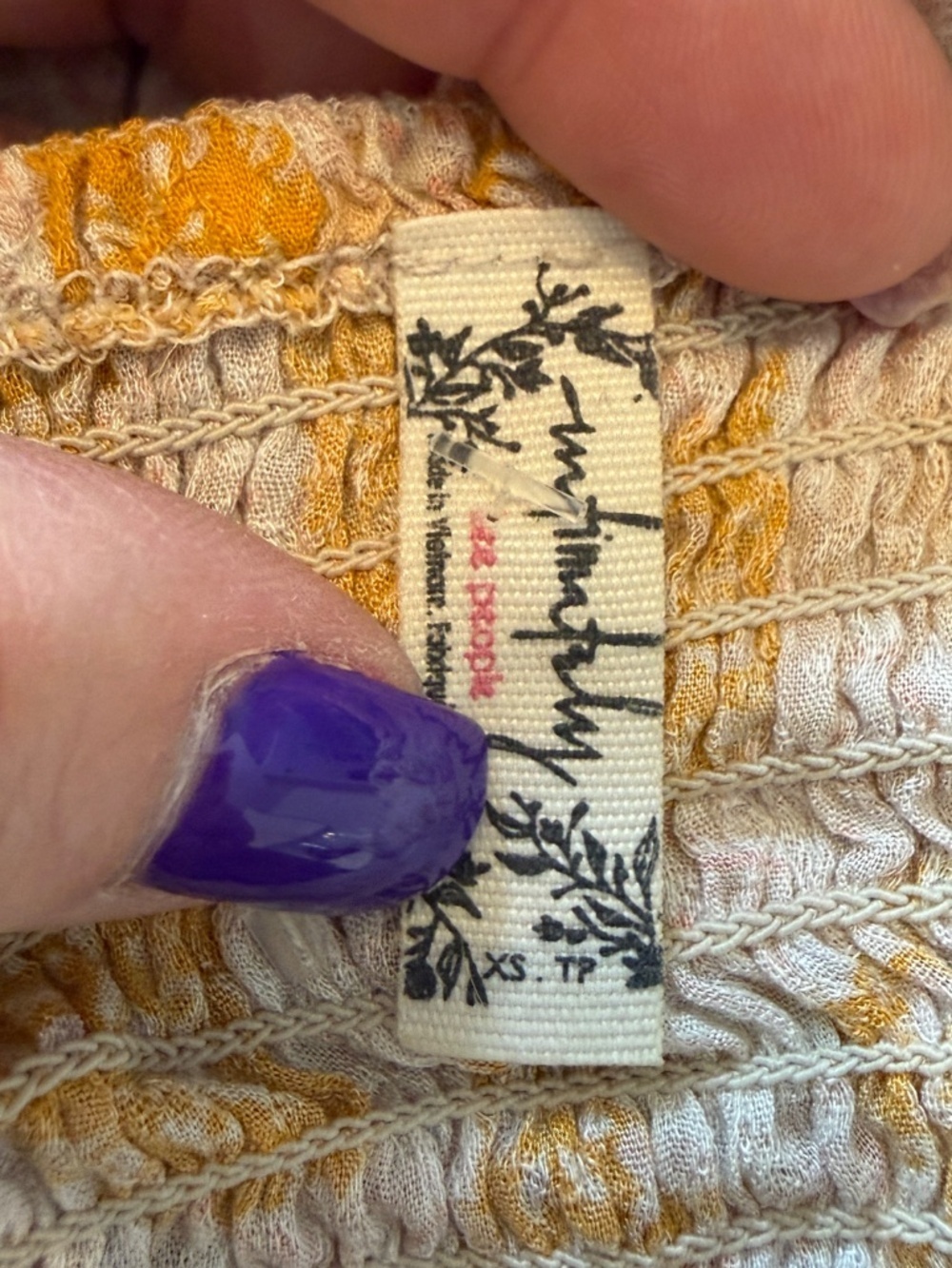 Free People Let's Smock About It Yellow Floral Maxi Dress Tiered 25293 - Picture 8 of 10